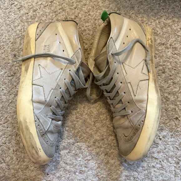 Golden Goose Midstar Grey Suede Midtop Sneakers Size Eu 39 or 8.5 Women’s - Picture 1 of 12
